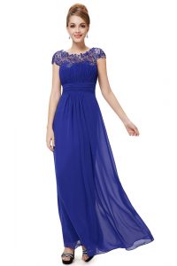 Blue Lace Maxi Dress