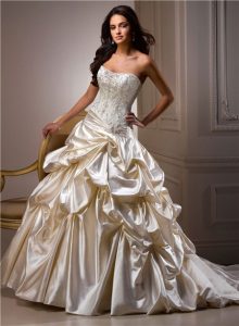 Champagne Colored Wedding Dress
