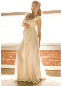 Chiffon Maternity Maxi Dress