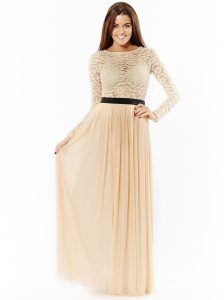 Long Sleeve Evening Maxi Dress