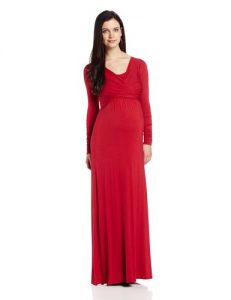 Long Sleeve Maternity Maxi Dress