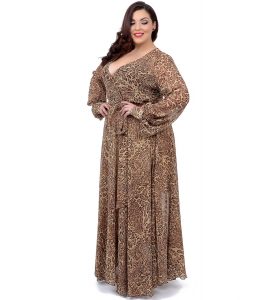 Long Sleeve Maxi Dress Plus Size