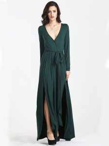 Long Sleeve Maxi Dress with Split