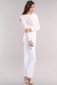 Long Sleeve White Maxi Dress