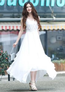 Long White Summer Maxi Dress