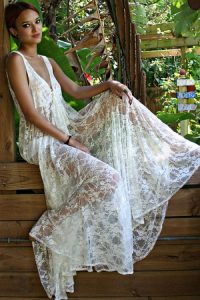 Maxi White Lace Dress