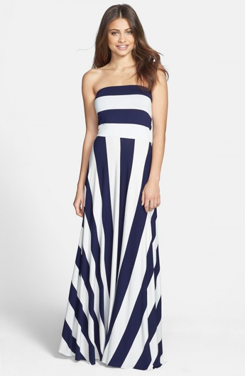 Navy Maxi Dress | DressedUpGirl.com