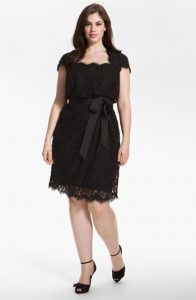Plus Size Black Dresses with Sleeves