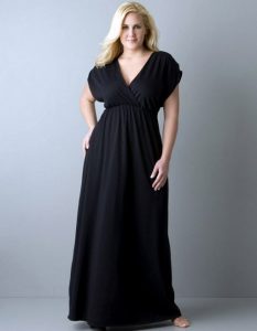 Plus Size Black Maxi Dress