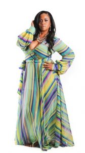 Plus Size Chiffon Maxi Dress