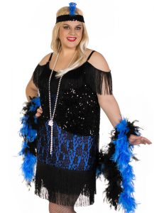Plus Size Flapper Dress with Sleeves