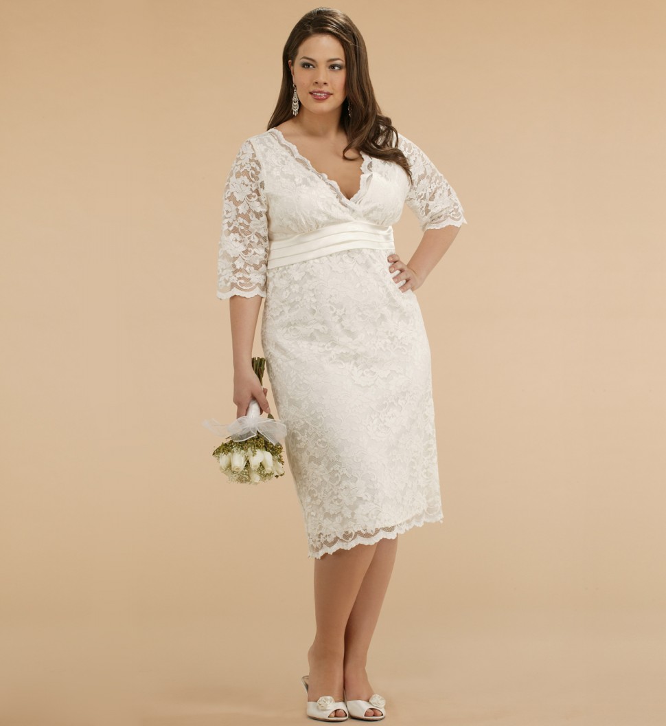 Plus Size Dresses with Sleeves | DressedUpGirl.com