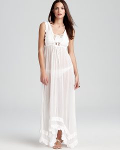 White Crochet Maxi Dress