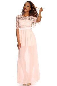 Baby Pink Maxi Dress