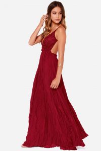 Backless Crochet Maxi Dress