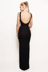 Black Backless Maxi Dress