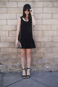 Black Drop Waist Dress Pictures