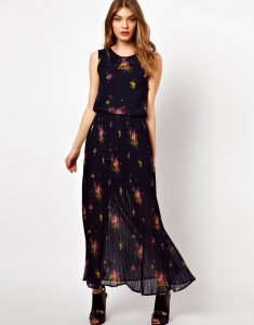 Black Floral Maxi Dress