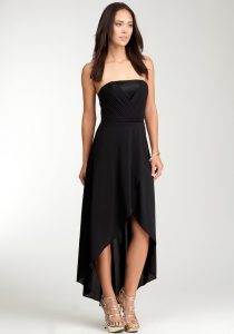 Black High Low Dress