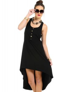 Black High Low Dress Formal