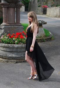 Black High Low Maxi Dress