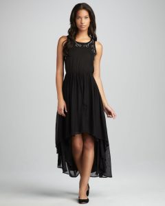 Black High Low Maxi Dress