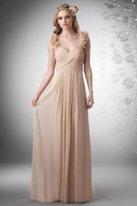 Champagne Chiffon Bridesmaid Dresses