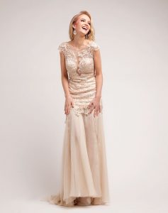 Champagne Chiffon Dresses