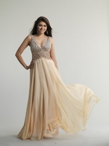 Champagne Color Prom Dresses