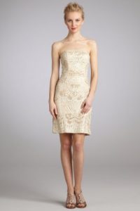 Champagne Colored Cocktail Dresses