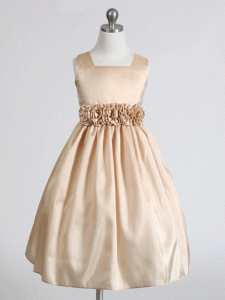 Champagne Colored Flower Girl Dresses