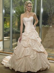 Champagne Colored Wedding Dress