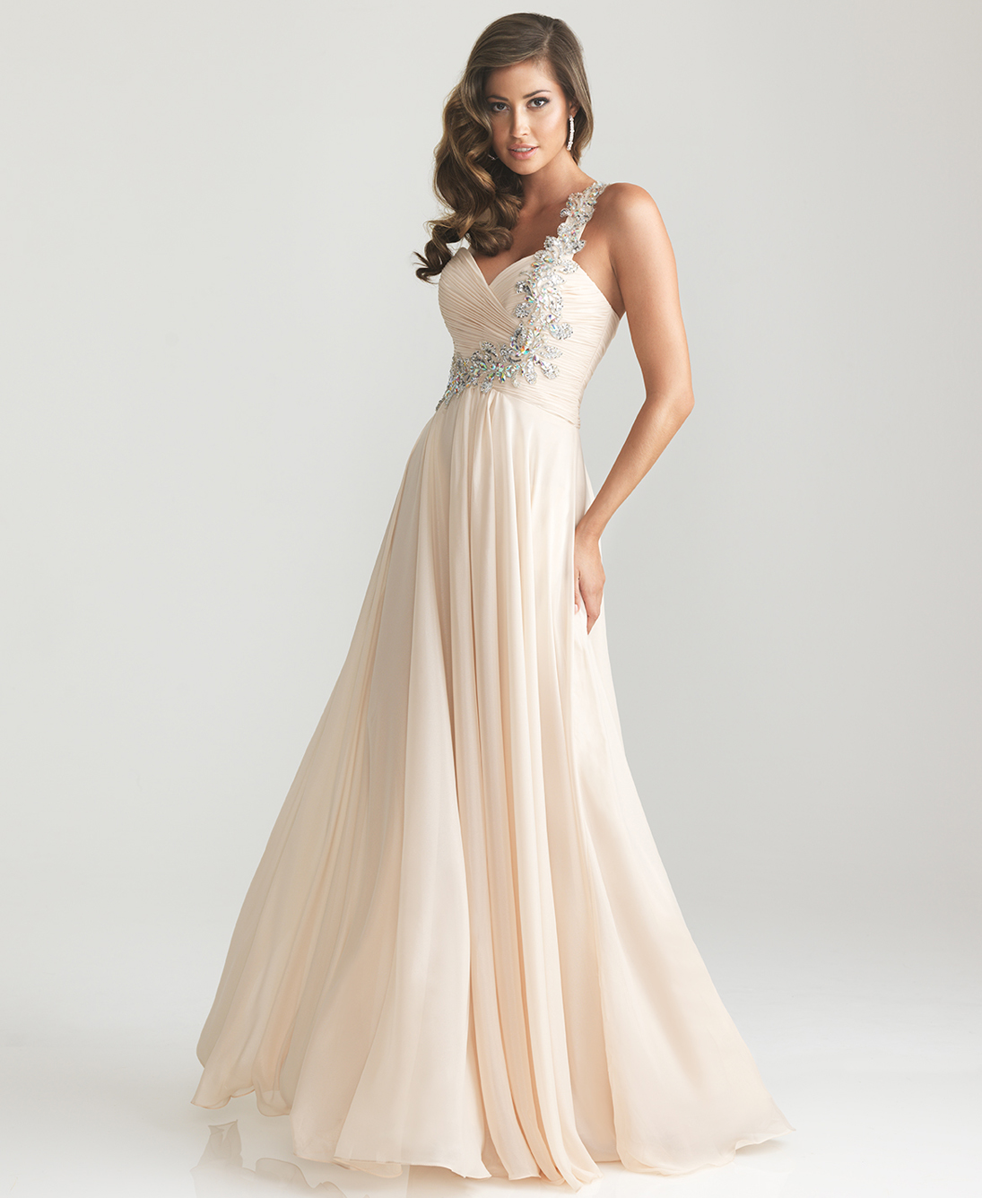 CHAMPAGNE PROM DRESSES - Kalsene Fede