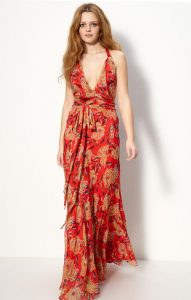 Chiffon Floral Maxi Dress