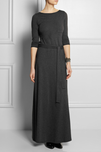 cotton jersey maxi dress