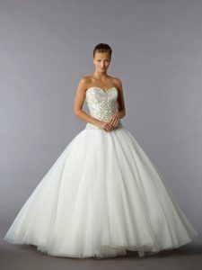 Drop Waist Ball Gown Wedding Dress