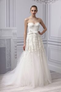 Drop Waist Tulle Wedding Dress