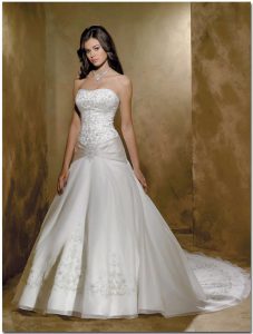 Drop Waist Wedding Dress