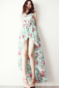 Floral High Low Dress