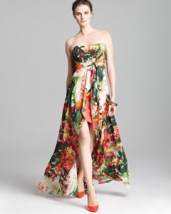 Floral High Low Dresses Pictures