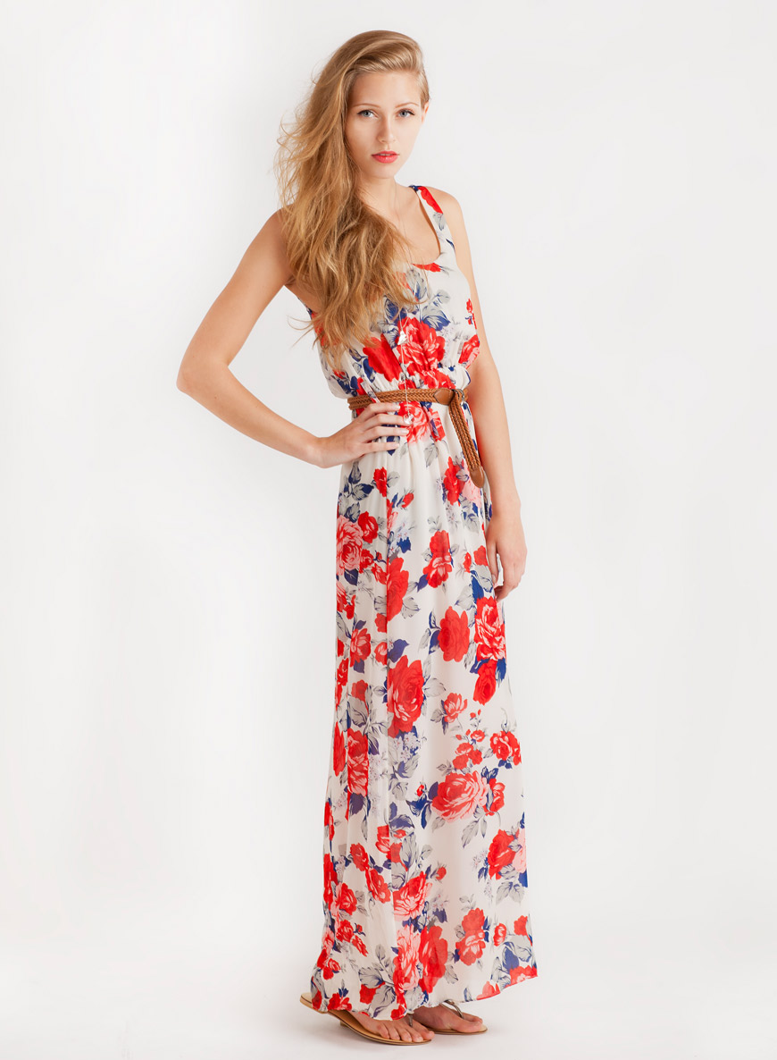  Floral  Maxi Dress  DressedUpGirl com