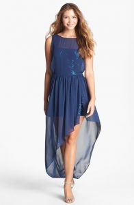 High Low Chiffon Dress