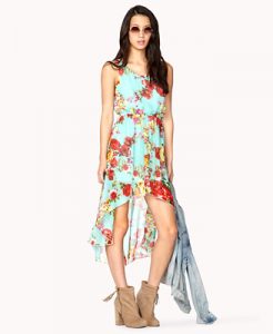 High Low Floral Dress