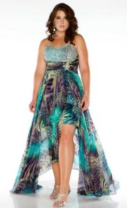 High Low Plus Size Prom Dresses