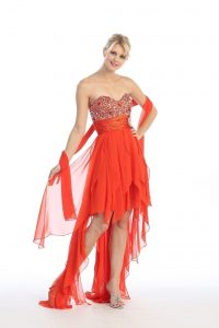 High Low Strapless Dresses