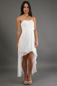 High Low White Dress
