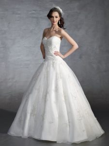 Lace Drop Waist Wedding Dress