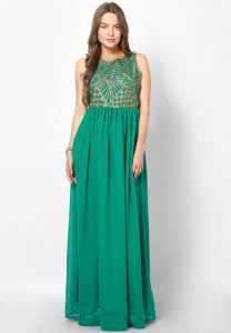 Maxi Green Dress