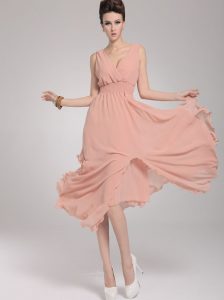 Pink Chiffon Maxi Dress