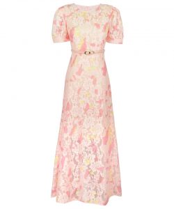 Pink Floral Maxi Dress